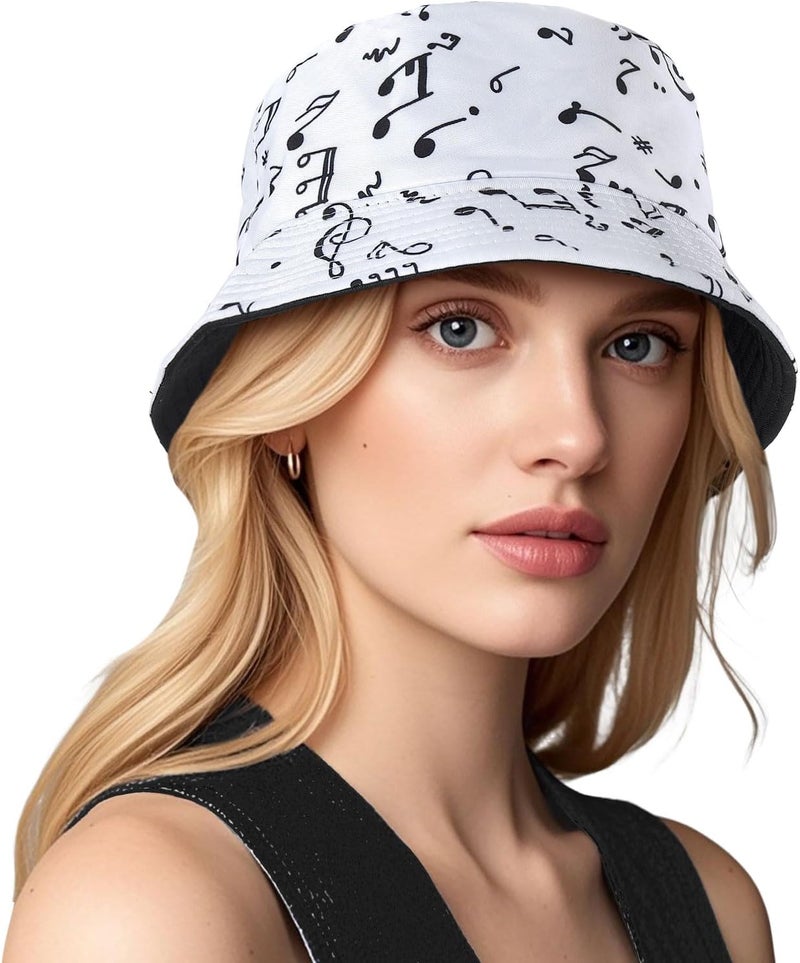 DOCILA Bucket Hats for Women Trendy Print Reversible Bucket Hat Packable All Season Fisherman Sun Caps - Image 1